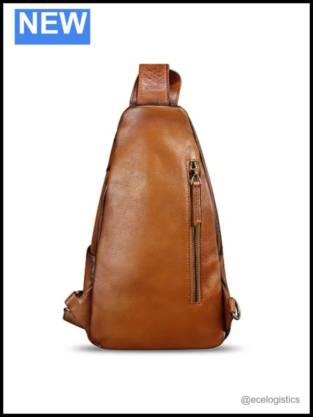 Genuine Leather Sling Bag Crossbody Backpack Shoulder Purse